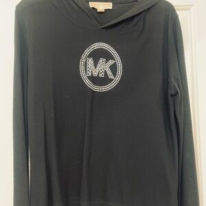 Michael Kors Black Top with Silver Embellishments